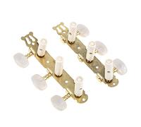 SUPVOX 2 Pcs Guitar Tuning Pegs Alloy Machine Heads Gold Plating Comfortable Touch and Easy to Disassemble for Acoustic and Classical Guitar Accessories