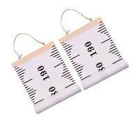 SUPVOX 2 Pcs Height Growth Chart Wall Hanging Height Measuring Ruler Cartoon Nordic Style Decoration for Boys Nursery Tracking Tool