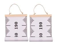 SUPVOX 2 Pcs Height Measuring Ruler Cartoon Wall Hanging Growth Chart for Decorative Height Tracker for Nursery and Playroom Easy to Store and Hang
