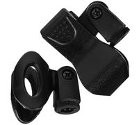 SUPVOX 2 Pcs Microphone Clips Sturdy Mic Holder Clamp for Stand Easy Installation Lightweight Portable Accessories for Personal and Professional Use