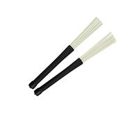 SUPVOX 2 Pcs Plastic Jazz Drumsticks Retractable Brushes with Rubber Handle Convenient to Store and Balance Loudness for Beginners and Professionals Drum Practice
