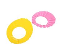 SUPVOX 2 Pcs Shower Caps Adjustable Bath Visors Hair Washing Shield Soft Thick PE Material Ear Protection for Bathing