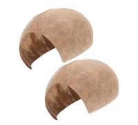 SUPVOX 2 Pcs Spider Coconut Shell Shelter - Aquarium Shrimp Caves, Reptile Snake Hide, Crab Hideout, Turtle Rest Hut, and Snail Climber Toys for Fish Breeding Habitat Decoration