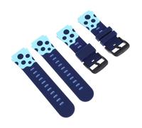 SUPVOX 2 Pcs Waterproof Silicone Watch Strap with Creative Design and Comfortable Fit, Universal 20mm Band Suitable for ’s Wrist Watches, Sturdy and Stylish Black Wristband for Everyday