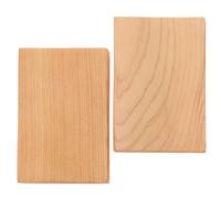 SUPVOX 2 Pieces Thick Rectangular Wood Blocks Unfinished Smooth Craft Wood Cutouts for DIY Art Projects and Woodcrafts, Suitable for Carving and Painting in Home Workshop