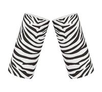 SUPVOX 2 Rolls Kitchen Napkins Zebra Tissue Paper 2pcs Pack Paper Rapid Oil and Spill Absorption Decomposes Easily Distinctive Animal Print Design for Home Gatherings