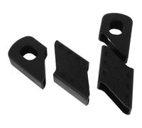 SUPVOX 2 Set Black Silicone Crank Arm Protector Covers for Road and Gravel Bikes Universal Crank Arm End Boots with Scratch-resistant for Cycling Maintenance