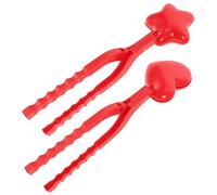 SUPVOX 2 Set Creative Clip Mold for Large Dual-end Plastic Clamps for Outdoor Winter Play Heart-shaped Maker Accessories for Fun Snow Fight Crafting