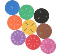 SUPVOX 2 Sets 18pcs Eva Foam Fraction Circles Teaching Aids for Students, round Fraction Props Learning Kit with Trays, Educational Resources for Primary School Math Random Color