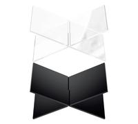 SUPVOX 2 Sets Acrylic Book Holder Stand - Small and Black Bible, Recipe, Magazine Display Stands for Reading and Desktop Organization