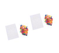 SUPVOX 2 Sets Creative DIY Mushroom Nail Pegboard Puzzle Set for Educational Jigsaw with Assembled Base and Pegs Early Childhood Hand Eye Coordination and Logic Development Random Color