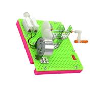 SUPVOX 2 Sets DIY Hand Crank Generator Science Experiment for Primary School Students Educational Manual Electricity Generator Model Kit for and Cognitive Skill Development