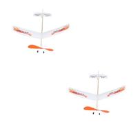 SUPVOX 2 Sets DIY Rubber Band Powered Airplane Model for Small Outdoor Glider Educational Flight Activity for Boys and Critical Thinking Handmade Glider Plane