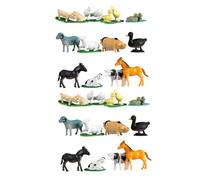 SUPVOX 2 Sets Farm Model Realistic Animal Figurine Educational Simulation for Natural Science Learning Party Decoration Solid Desktop Display