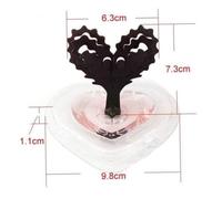 SUPVOX 2 Sets Growing Heart-shaped Paper Tree DIY Educational for Creative Couple Activity Safe Paper Material Beautiful Blossoming Desktop Decor Birthday Christmas with Random Base