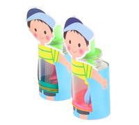 SUPVOX 2 Sets Lung Breathing Mannequin Biology Homework Model DIY Human Body Assembly for Students Educational Scientific Experiment Random Color