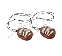 SUPVOX 2 Sets Mini Thumb Piano Portable Kalimba Hand Piano with Sapele Wood Construction for Beginners and Music Lovers Compact Design for Travel and Creative Play