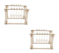 SUPVOX 2 Sets Newton Cradle Balance Balls Scientific Physics DIY Science Experiment Pendulum Educational Gadget for Students Office Desk Decoration