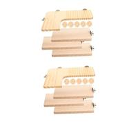 SUPVOX 2 Sets Pet Climbing Board Set for Hamsters and Small Animals Practical Jumping Platform for Cage Space Saving Solid Wood Rack for Bird Feeding and Active Play