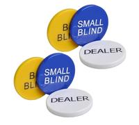 SUPVOX 2 Sets Poker Chips Bingo Game Counting Markers Portable Gambling Tokens for Math Learning and Number Covering Smooth Edges Practical Game Accessory