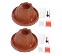 SUPVOX 2 Sets Volcano Science Project Kit Interactive DIY Model for Kindergarten and Elementary School Boys Fosters Hands Learning and Practical Skills