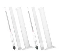 SUPVOX 2 Sets Wine Alcohol Hydrometer and 100ml Plastic Graduated Cylinder Home Brewing Alcohol Density Tester for Wine, Mead, and Beer Measurement