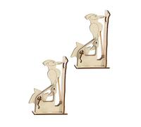 SUPVOX 2 Sets Woodpecker Puzzle Wooden DIY Assembly Educational Jigsaw for Boys Creative Building Craft