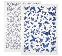 SUPVOX 2 Sheets Ceramic Underglaze Transfer Paper with Traditional Chinese Blue and White Floral Zodiac Designs for Pottery and High-Temperature Firing Craft
