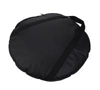 SUPVOX 20 Inch Cymbal Storage Bag Round Waterproof Cymbal Carrying Case with Metal Zippers and Outer Pocket for Musicians