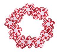 SUPVOX 20 Pcs Embroidered Snowflake Patches with Adhesive Backing for DIY Christmas Clothing, Handmade Fabric Appliques for Jackets, Backpacks, and Winter Craft Decorations