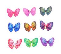 SUPVOX 20 Pcs Pet Hair Rings Elastic Butterfly Dog Hair Ties Mixed Colors Stylish Headdress for Puppies and Dogs Grooming Accessories