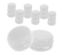 SUPVOX 20 Pcs White Rattle Inserts for Flat Noise Maker Balls for Quick Repair Sensory Stimulation Replacement Parts for Soft Crochet Patterns and Pet Squeakers