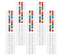 SUPVOX 20 Sets Alphabet Index Tabs Sticky Page Markers Colorful and White 26 Letters A-z Small Letter Tabs for Books, Notes, Files, School and Office Use