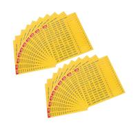 SUPVOX 20 Sheets Self-Adhesive Electrical Box Panel Labels - Waterproof Circuit Breaker Stickers for Distribution Box Identification and Organization in English