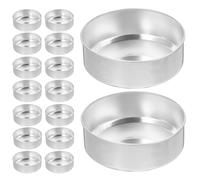 SUPVOX 200 Pack Tea Light Tins Aluminium Empty Tea Light Containers for DIY Scented Candle Making Candle Making Supplies Storage Crafts Gifts 1.50 X 1.50 X 0.55 in