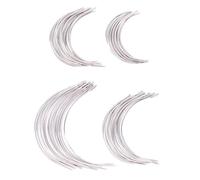 SUPVOX 200pcs Curved C Type Hand Sewing Needles Set, Big Eye Weaving and Stitching Needles, Assorted 2"-3.5" for Crafts, Quilting, and Wig Making in UK