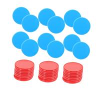 SUPVOX 200pcs Educational Counting Chips and Classroom Rewards Tokens for Boys and Girls, 25mm Red and Blue Plastic Game Markers, Learning Sorting Discs for Math Practice and Board Games