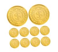 SUPVOX 200pcs Gold Plastic Pirate Coins for Lightweight Treasure Hunt Tokens Classroom Coin Rewards Party Favor Decorations Imaginative Play Props for Birthday and Festival Games