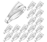 SUPVOX 200pcs Necklace Bail Jewelry Charm Connector Silver Iron Pendant Connection Delicate Decorative Unique Clasp for DIY Jewelry Crafts Special Decoration