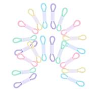 SUPVOX 200pcs Pastel Color Identification Tags for Chicks Poultry and Small Birds Elastic Sizing for Easy Tracking and Classification