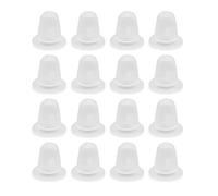 SUPVOX 200pcs Silicone Tattoo Ink Cups Tattoo Makeup Pigment Caps Semi-permanent Microblading Ink Cup Holders (Small Size)