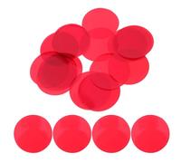SUPVOX 20pcs 74mm Round LED Light Filter Sheets Red Color Gel Stickers for Ceiling Spotlights Self-Adhesive Lighting Gels Film for Home Stage Ambient Mood Lighting