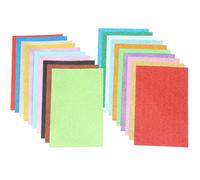 SUPVOX 20pcs A4 Glitter Foam Sheets Set with 10 Self-Adhesive and 10 Non-Adhesive Sparkly Craft Paper for DIY Handcraft Decoration, Non-Shedding Glitter Cardstock for Arts Crafts