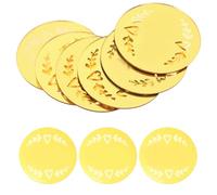 SUPVOX 20pcs Acrylic Mother's Day Cake Decorations Cupcake Toppers in Golden Colour for Bakery Shops and Celebration Occasions, Charming and Eye-catching Dessert Table Ornaments