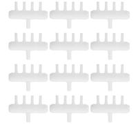 SUPVOX 20pcs Aquarium Air Pump Splitter 4-port Oxygen Distributor 8mm to 4mm Plastic Airflow Control Valve for Fish Tank Airline Accessories