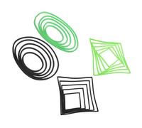 SUPVOX 20pcs Aquarium Floating Plant Barrier Rings with Black and Green Square Feeding Rings Floating Plant Isolators for Betta Fish Tank Promotes Healthy Growth and Prevents Fish