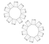 SUPVOX 20pcs Black Reusable Dry Erase Pocket Sleeves 25.5x36cm Hanging Document Protectors Erasable Storage File Holders for Teachers Classroom Office Use