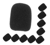 SUPVOX 20pcs Black Standard Handheld Microphone Cover Sponge Windscreen 30x22x8mm, Microphone Accessory for Stage Use, Foam Mic Cover for Noise Protection