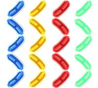 SUPVOX 20pcs Compact Professional Bike Wheel Reflectors Replaceable Ultra-bright Safety Signs for Mountain and Road Bikes Multi-color Yellow Blue Red Green for Enhanced Night Visibility