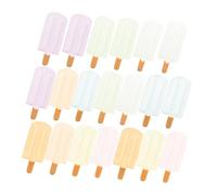 SUPVOX 20pcs Dark Miniature Resin Ice Cream Models for DIY Dollhouse Decorations Tiny Simulation Dessert Charms Creative Craft Accessories for Collectors